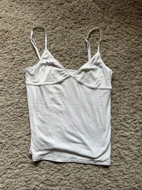 Sunday Best White Spaghetti Strap Cami